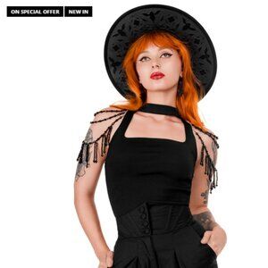 Restyle Gothic Beaded Isadora Blouse